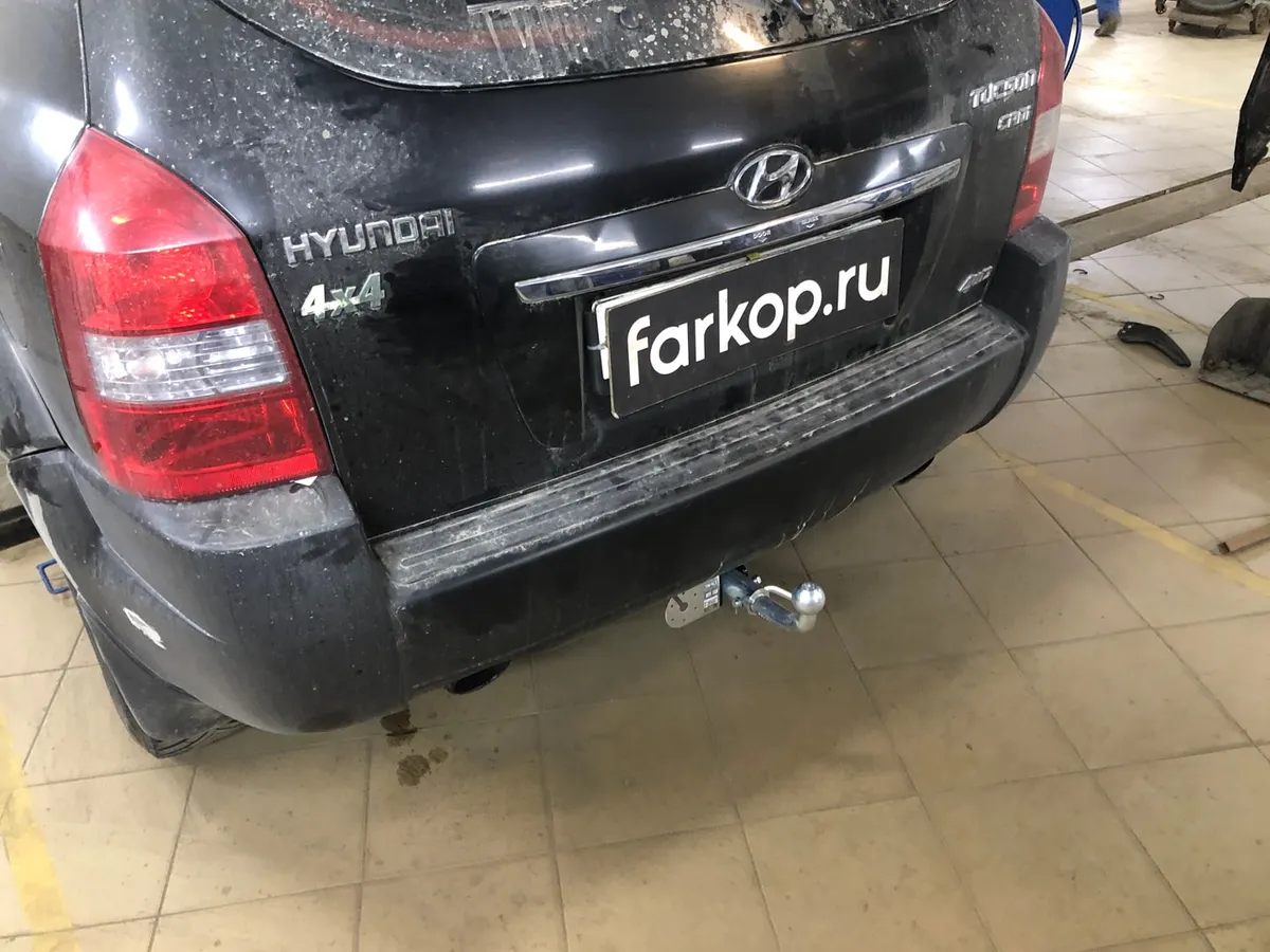 Фаркоп Лидер Плюс для Hyundai Tucson 2004-2010 H204-BA в Омск