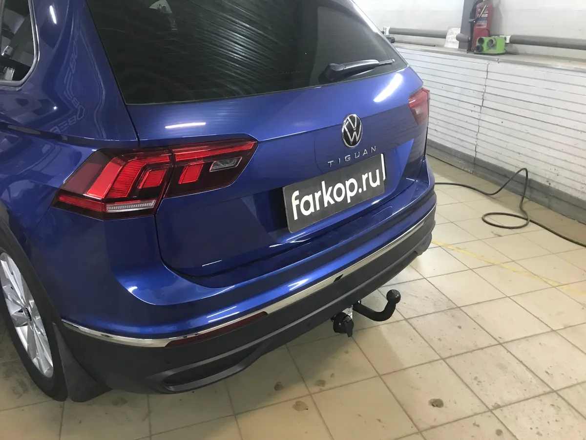 Фаркоп Лидер Плюс для Volkswagen Tiguan 2017- V123-A в Омск Фаркоп Лидер Плюс для Volkswagen Tiguan 2017- V123-A в Омск