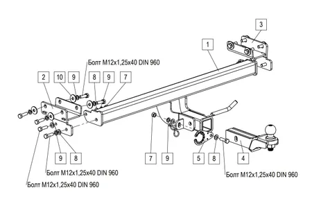 Фаркоп TowRus для Tenet T4L 2026- 269086 в Омск