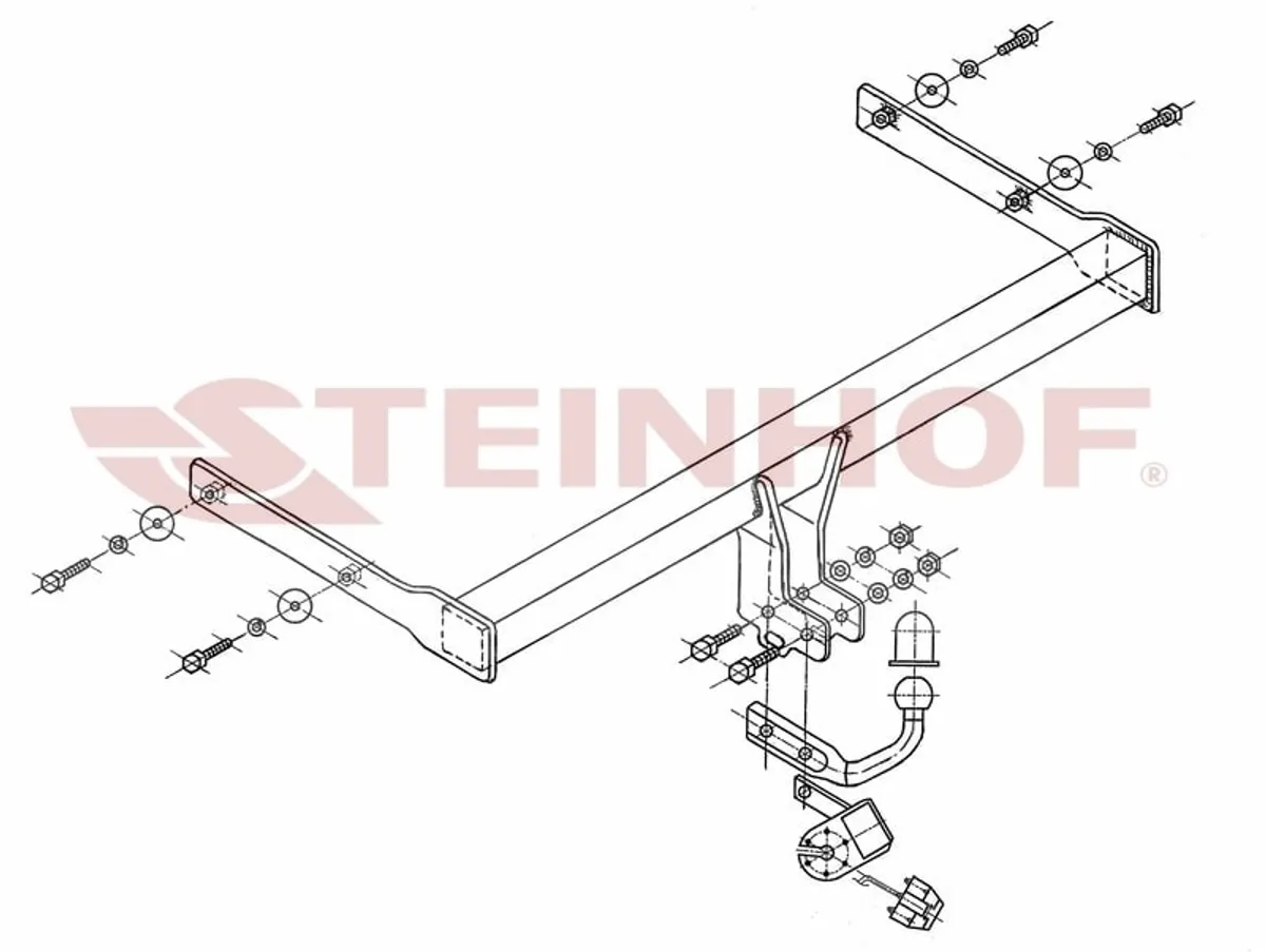 Фаркоп Steinhof для Skoda Octavia 2004-2013 S-341 в Омск