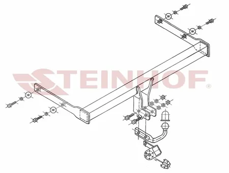 Фаркоп Steinhof для Skoda Octavia 2004-2013 S-341 в Омск