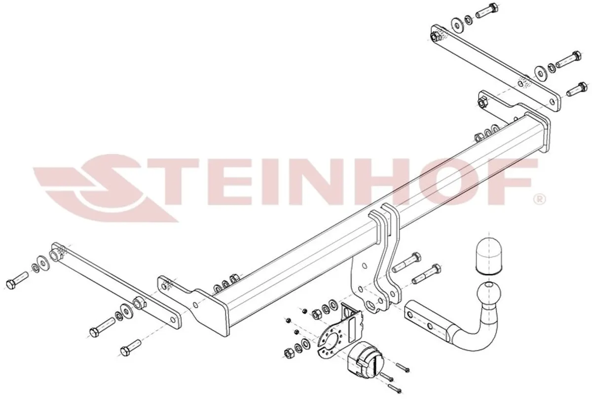 Фаркоп Steinhof для Mazda 3 (седан) 2019- Арт. M-061 M-061 в Омск