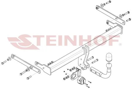 Фаркоп Steinhof для Mazda 3 (седан) 2019- Арт. M-061 M-061 в Омск