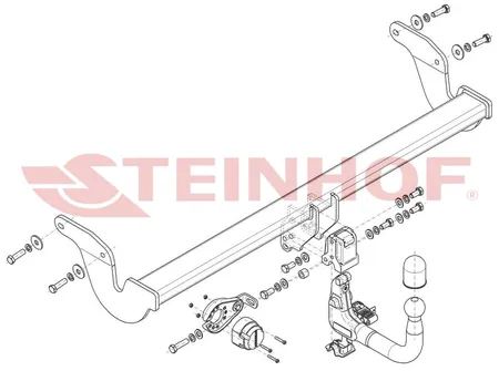 Фаркоп Steinhof для Lexus RX 2022- Арт. L-176 L-176 в Омск
