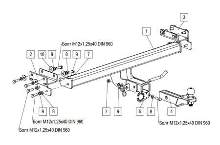 Фаркоп TowRus для Jeland J7 2026- 269086 в Омск