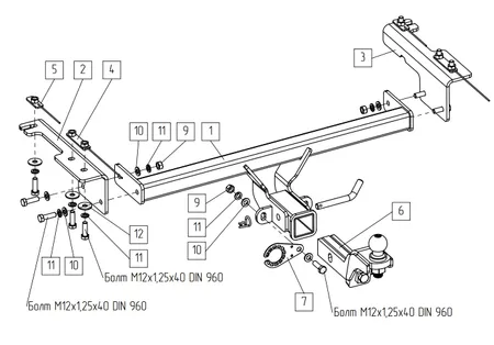 Фаркоп TowRus для Belgee X50 2023- 299413 в Омск