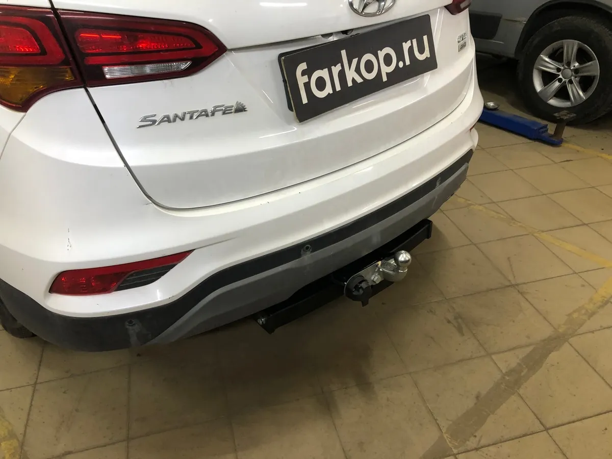 Фаркоп Лидер Плюс для Hyundai Santa Fe 2012-2018 H224-F в Омск