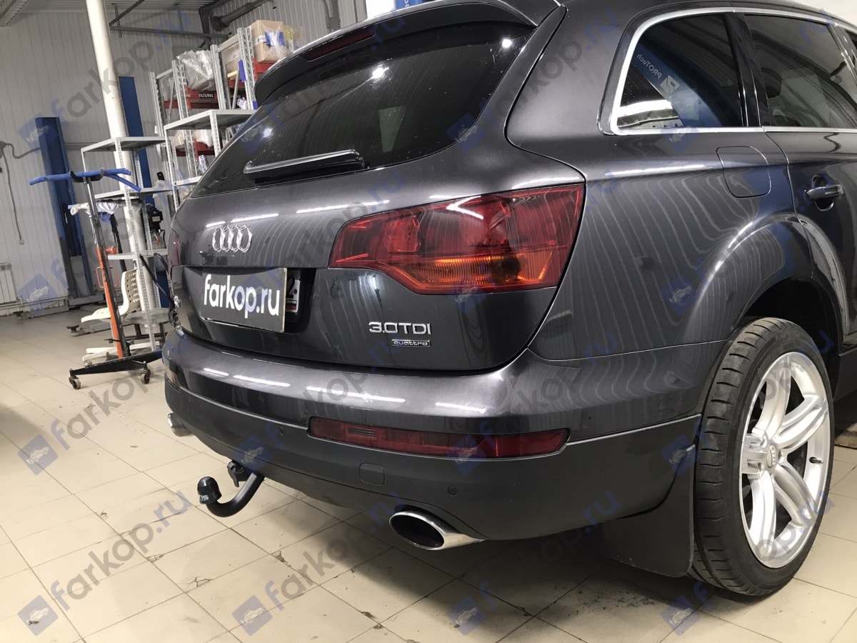 Установили фаркоп Oris для Audi Q7 2008 г.в. Установили фаркоп Oris для Audi Q7 2008 г.в.